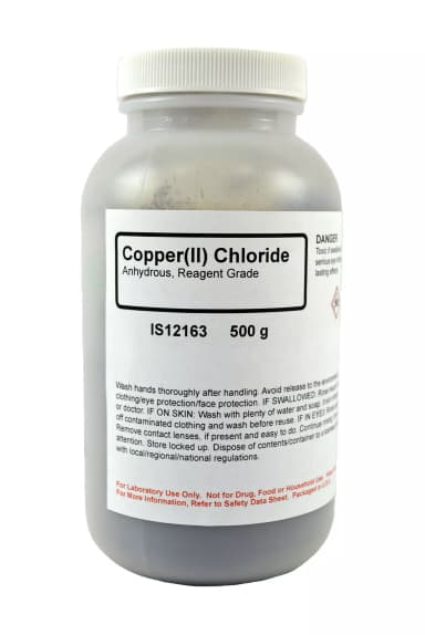 COPPER (II) CHLORIDE ANHYDROUS R/G, 500G